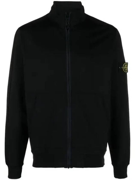 Compass Badge Regular Fit Cotton Track Jacket Navy - STONE ISLAND - BALAAN 2