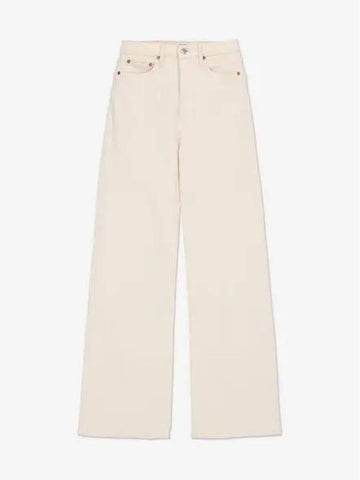 REDONE 70S Ultra High Rise Wide Denim Pants Vintage White 19303WUHRSWLVTWT - RE/DONE - BALAAN 1