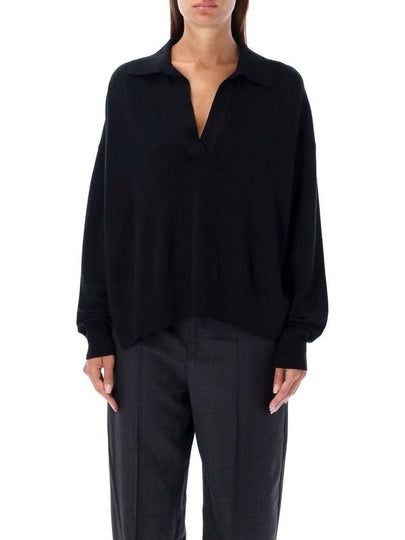 Garlix V neck PK Shirt Black - ISABEL MARANT - BALAAN 2