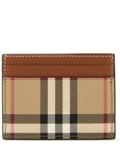 Check Card Wallet Beige - BURBERRY - BALAAN 2