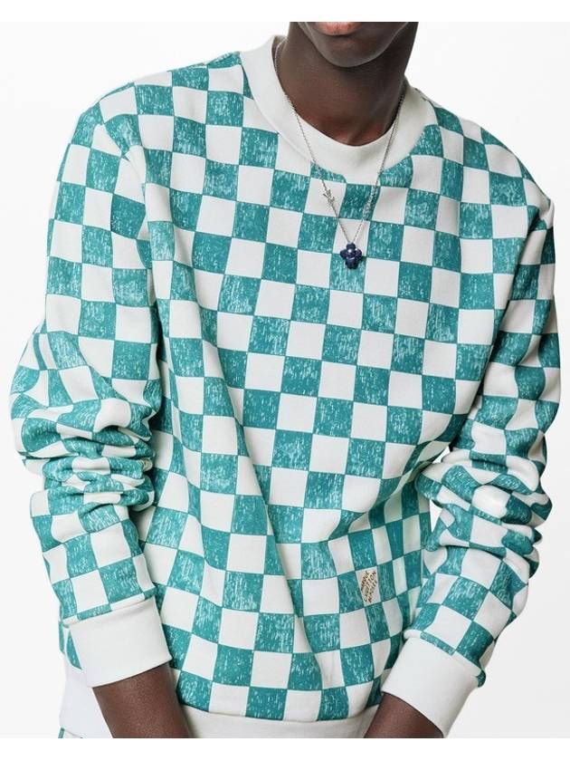 Damier printed crew neck M - LOUIS VUITTON - BALAAN 9