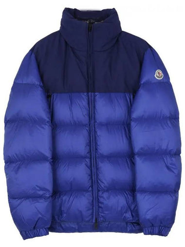 Patch Faiveley High Neck Back Logo Goose Down Padding Blue - MONCLER - BALAAN 1