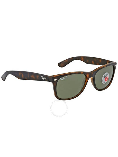 Ray Ban New Wayfarer Classic Polarized Green Unisex Sunglasses RB2132 902/58 58 - RAY-BAN - BALAAN 2