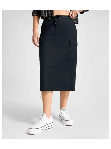 Long woven cargo skirt black 10026794 A04 - CONVERSE - BALAAN 1