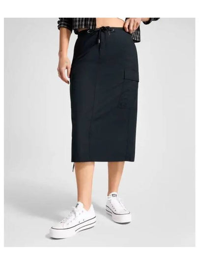 Long woven cargo skirt black 10026794 A04 - CONVERSE - BALAAN 2