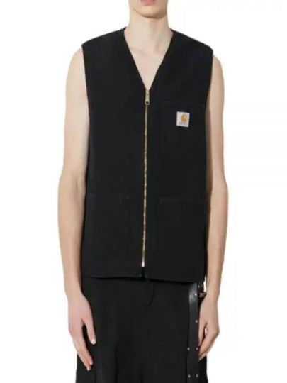 Arbor Cotton Canvas Vest Black Aged Canvas - CARHARTT WIP - BALAAN 2