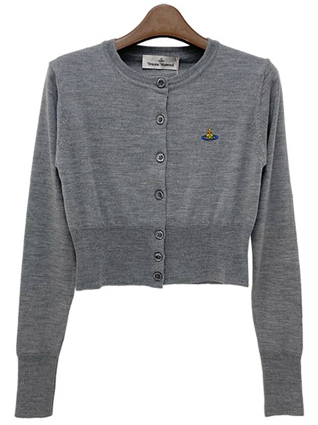 Bea Cropped Cardigan Grey - VIVIENNE WESTWOOD - BALAAN 2