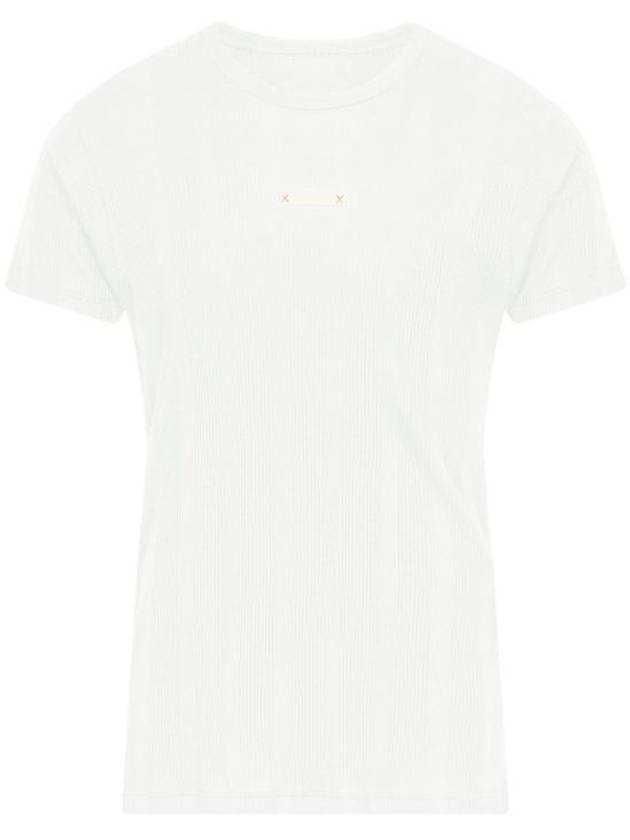 Logo Patch Short Sleeve T-Shirt White - MAISON MARGIELA - BALAAN 1