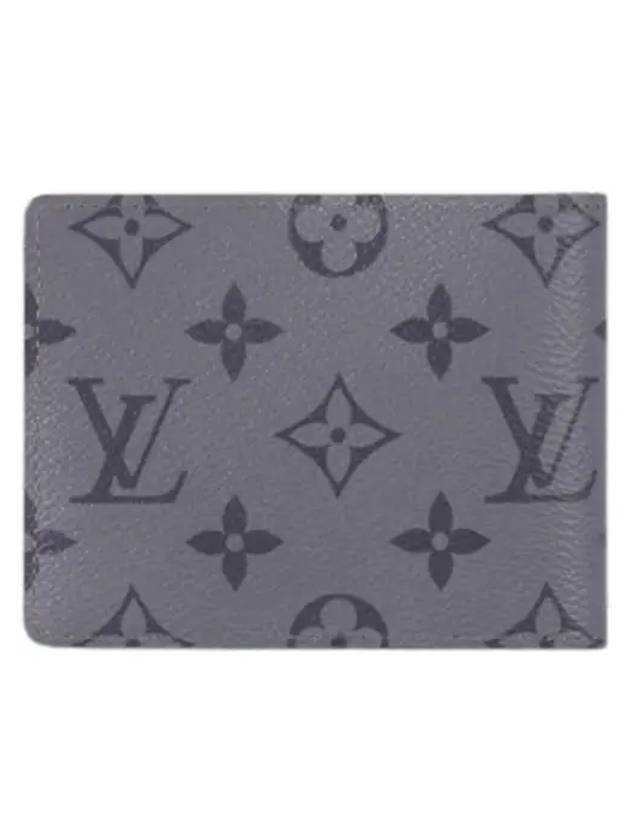 Monogram Eclipse Reverse Slender Half Wallet Grey - LOUIS VUITTON - BALAAN 5