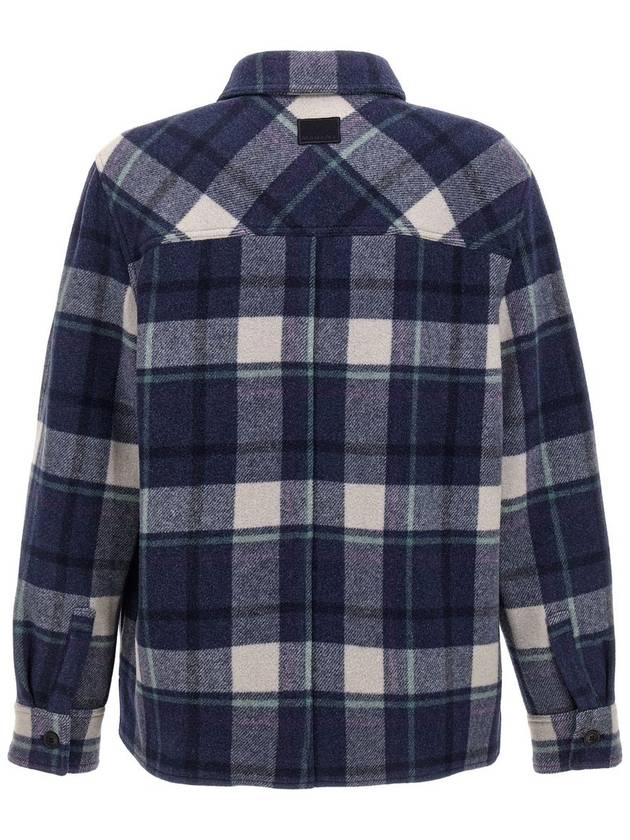 Kervon Check Shirt Jacket Faded Night - ISABEL MARANT - BALAAN 3