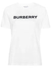 Logo Cotton Short Sleeve T-Shirt White - BURBERRY - BALAAN 3