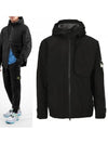 Shadow Project Waffen Goretax Hooded Jacket Black - STONE ISLAND - BALAAN 2