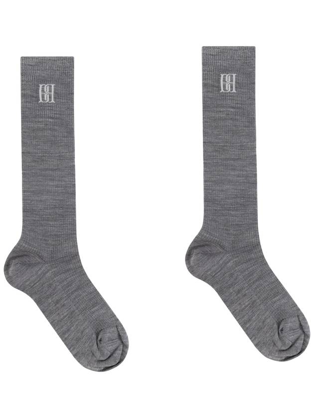 By Malene Birger Wool Socks, Women's, Grey - BY MALENE BIRGER - BALAAN 4