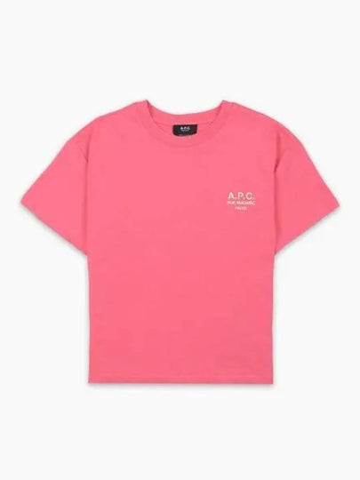 Boxy Rue Madame Short Sleeve T-Shirt Pink - A.P.C. - BALAAN 2