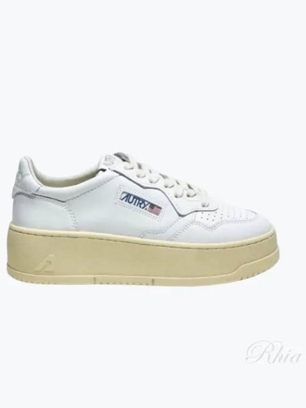 PTLW LL15 Medalist Platform Leather Sneakers - AUTRY - BALAAN 1