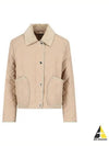 Stripe Point Collar Quilted Jacket Brown - BURBERRY - BALAAN 2