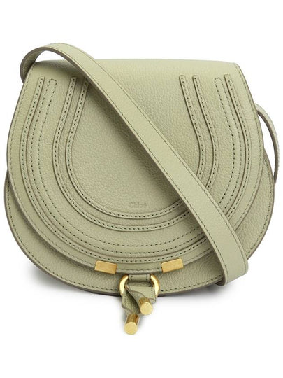 Marcie Saddle Small Grained Leather Cross Bag Faded Green - CHLOE - BALAAN 2