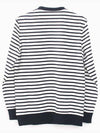 18SS Striped Zipper Anchor Patch Biker Sweatshirt White Navy S8H6252 J141B 159 - BALMAIN - BALAAN 2