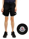 Logo Patch Swim Shorts Black - MONCLER - BALAAN 2