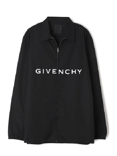 Logo Print Long Sleeve Shirt Black - GIVENCHY - BALAAN 2