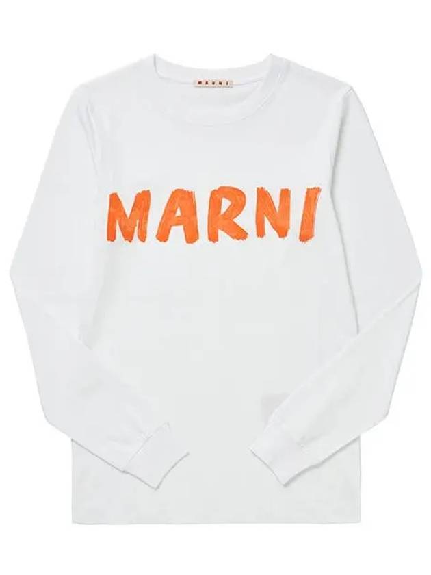 Logo Long Sleeve T-Shirt White - MARNI - BALAAN 3