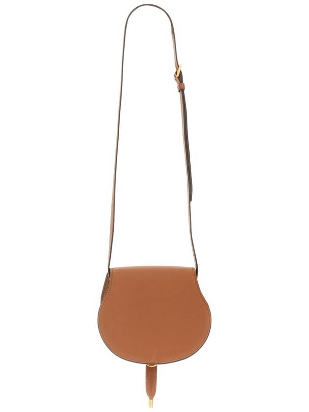 Marcie Saddle Small Grained Leather Cross Bag Tan - CHLOE - BALAAN 3