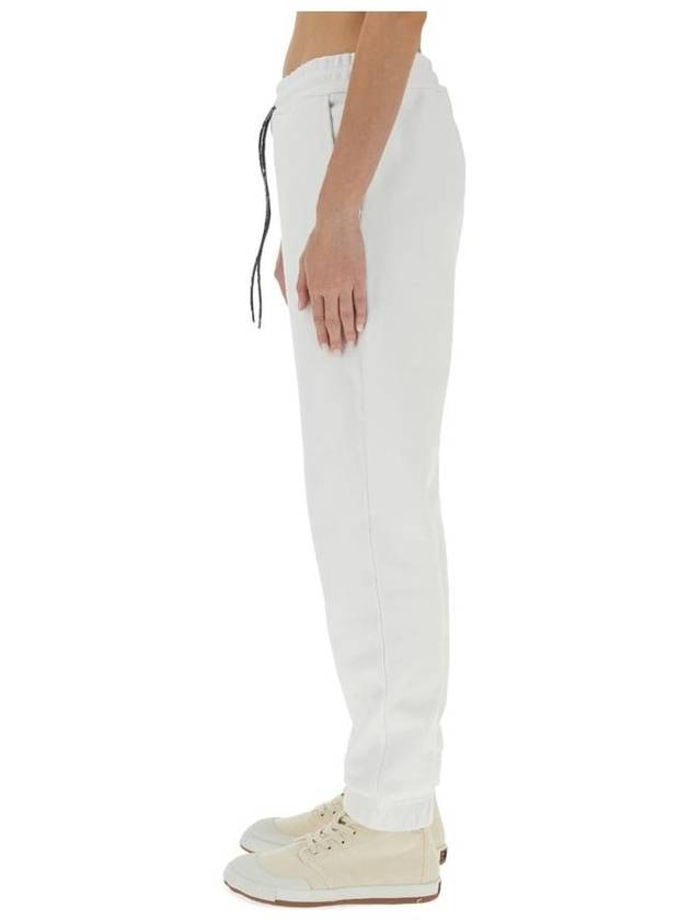 Logo Classic Drawstring Cotton Track Pants White - VIVIENNE WESTWOOD - BALAAN 6