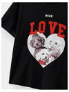 Kids Dog Heart Short Sleeve T Shirt - MSGM - BALAAN 2