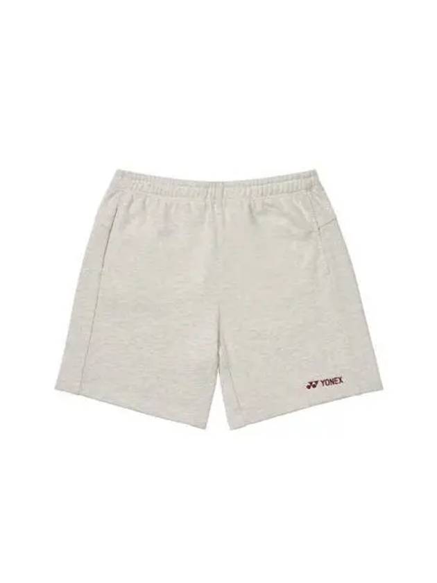 YONEX 235PH007U Oatmeal Melange Cut Line Point Shorts - YOUNESS - BALAAN 1