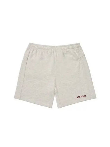 YONEX 235PH007U Oatmeal Melange Cut Line Point Shorts - YOUNESS - BALAAN 1