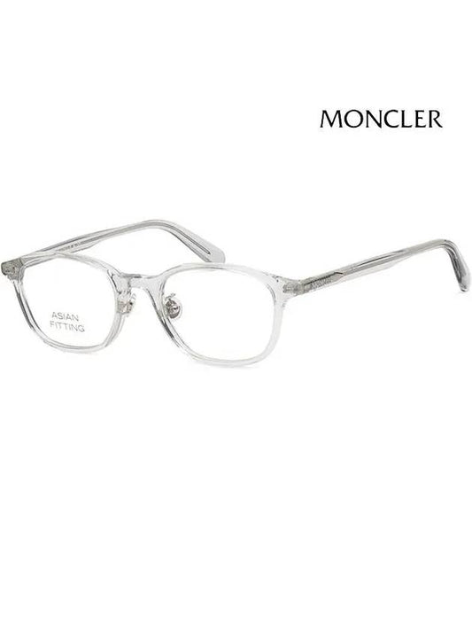 Glasses frame ML5173D 020 square transparent horn rim Asian fit - MONCLER - BALAAN 1