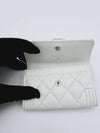 Caviar Boy Snap Card Wallet Holder White Ivory A80603 - CHANEL - BALAAN 5