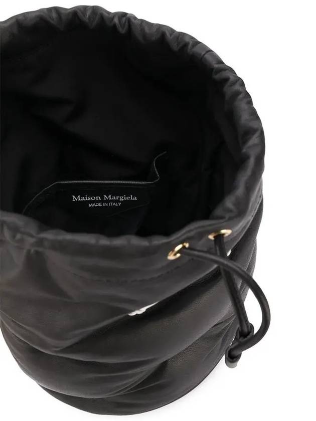 Glam Slam Emboss Bucket Bag Black - MAISON MARGIELA - BALAAN 5