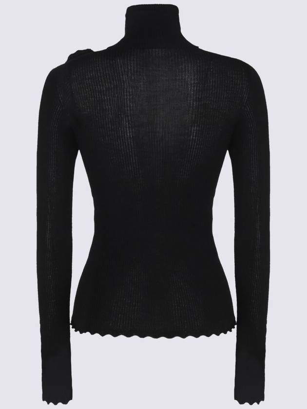 Blumarine Black Wool Knitwear - BLUMARINE - BALAAN 2