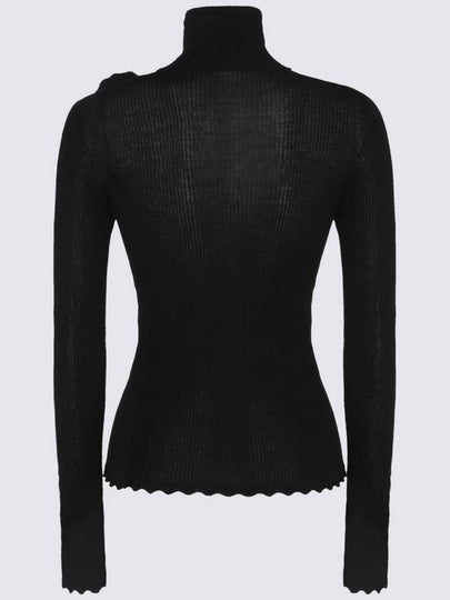 Blumarine Black Wool Knitwear - BLUMARINE - BALAAN 2