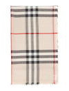 Check Wool Silk Blend Scarf Beige - BURBERRY - BALAAN 2