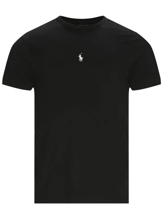 Men's Embroidered Central Pony Short Sleeve T-Shirt  Black - POLO RALPH LAUREN - BALAAN 2