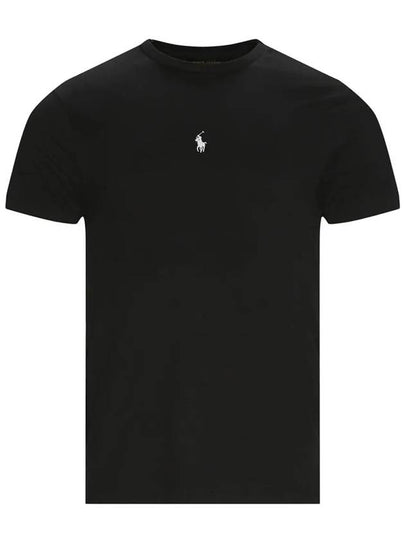 Men's Embroidered Central Pony Short Sleeve T-Shirt  Black - POLO RALPH LAUREN - BALAAN 2