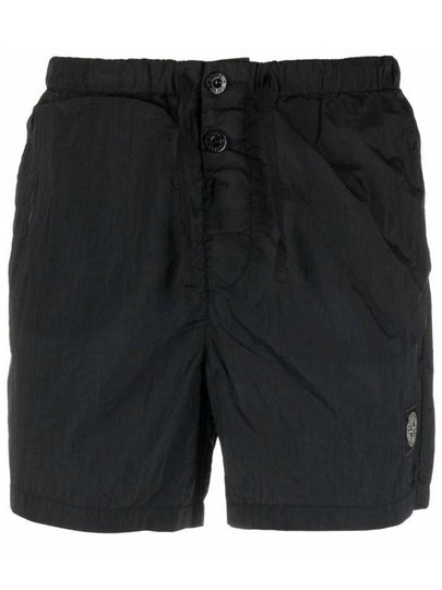 Men's Nylon Metal Swim Shorts Black - STONE ISLAND - BALAAN 2