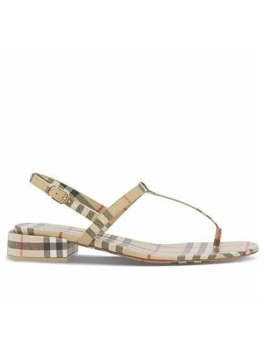 Vintage Check Lambskin Sandals Archive Beige - BURBERRY - BALAAN 2