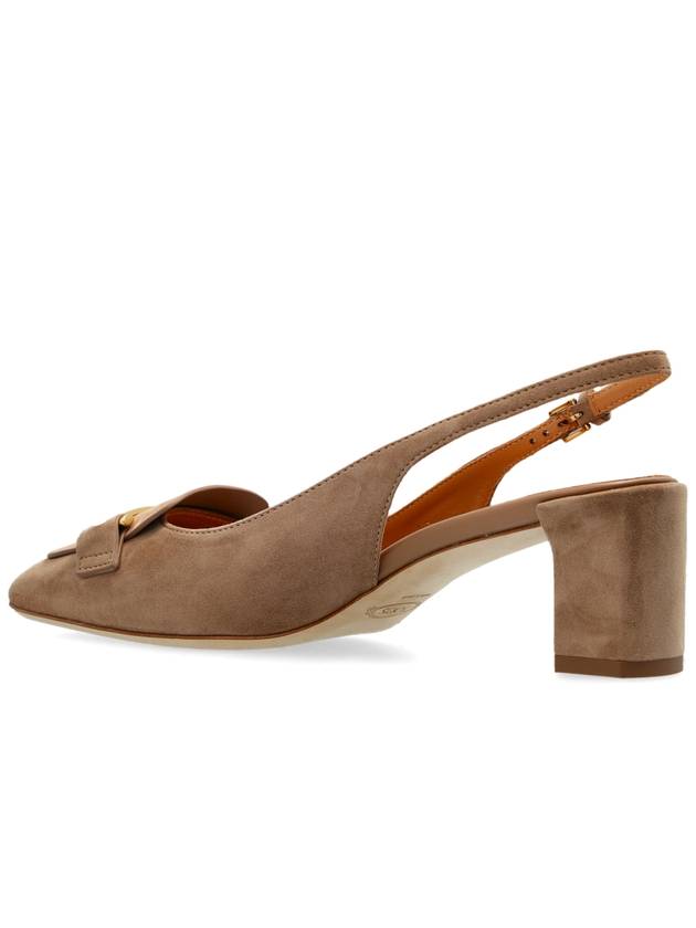 Tod’s Suede Heeled Shoes, Women's, Beige - TOD'S - BALAAN 5