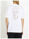 Lace Logo Cotton Oversized Short Sleeve T-Shirt White - BURBERRY - BALAAN 3