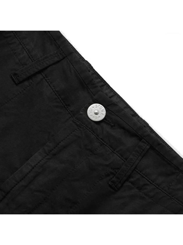 Bermuda Wide Leg Shorts Black - STONE ISLAND - BALAAN 5