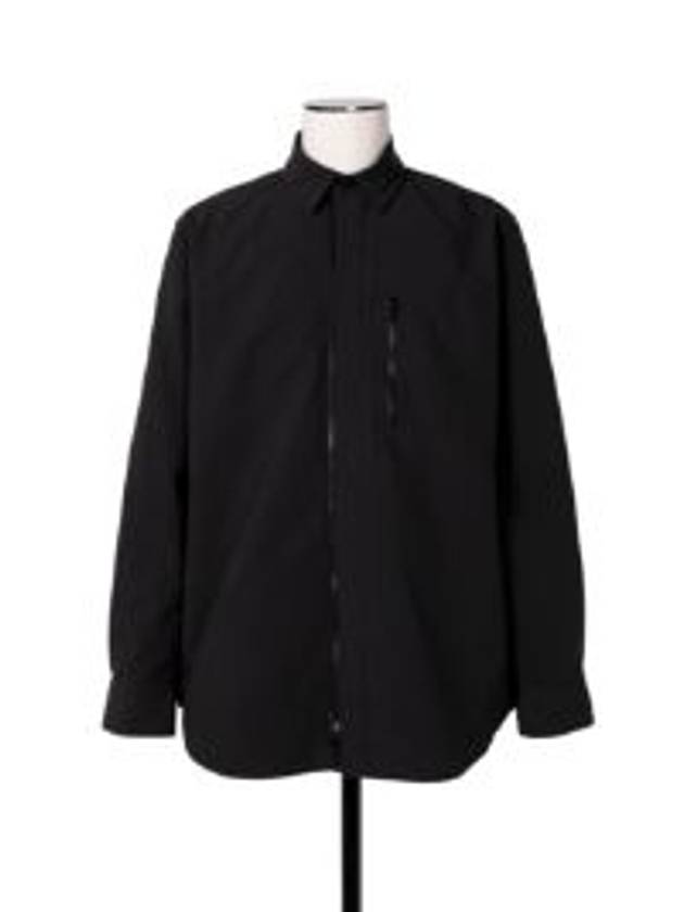 Matte Taffeta LS Long Sleeve Shirt Black - SACAI - BALAAN 2