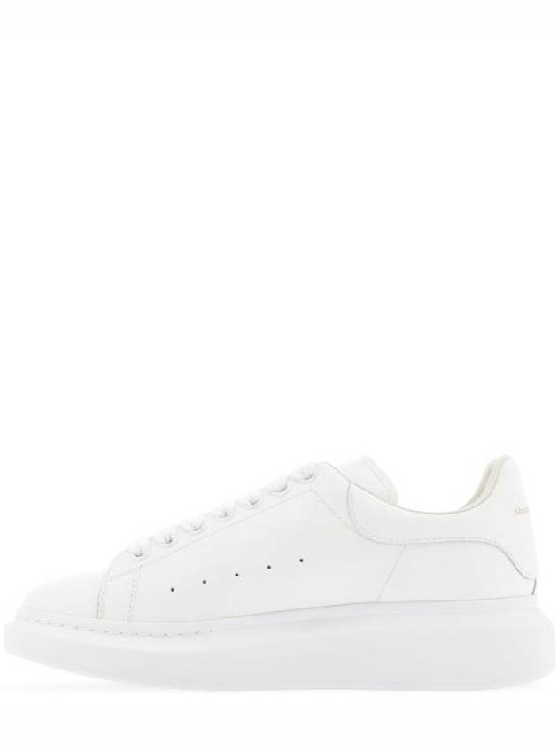 Oversized Leather Tab Low Top Sneakers White - ALEXANDER MCQUEEN - BALAAN 3