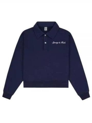 Polo T Shirt POAW2312NA 31 Navy - SPORTY & RICH - BALAAN 1