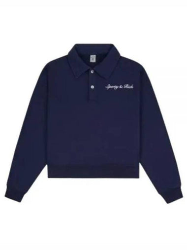 Polo T Shirt POAW2312NA 31 Navy - SPORTY & RICH - BALAAN 1