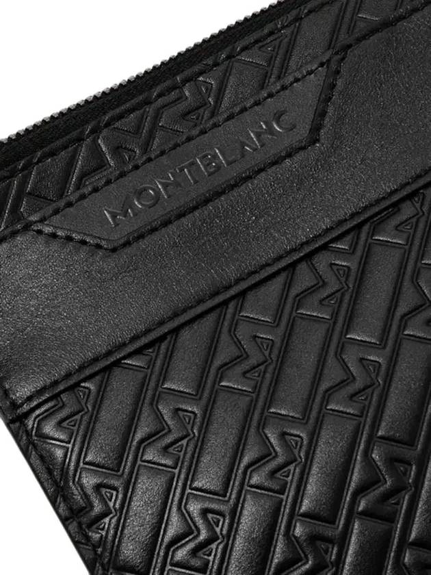 M Gram 4810 Logo Debossed Panel Leather Top Zipper Clutch Bag - MONTBLANC - BALAAN 3
