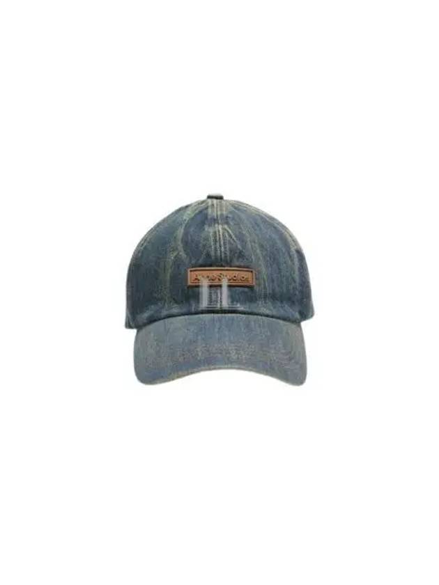 Logo Patch Denim Ball Cap Dark Blue - ACNE STUDIOS - BALAAN 2