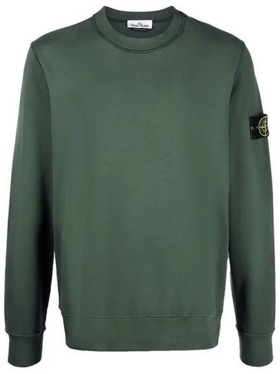 Wappen Patch Crew Neck Sweatshirt Dark Green - STONE ISLAND - BALAAN 2